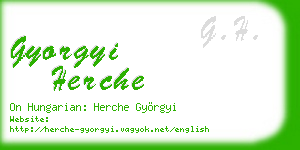 gyorgyi herche business card
